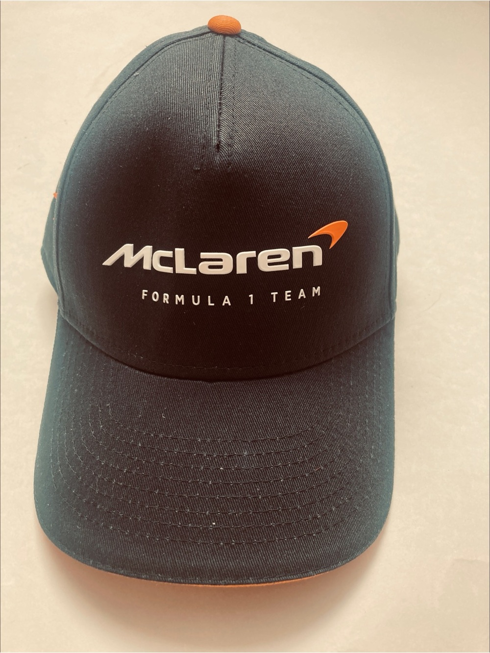 McLaren Men's Black & Orange Logo Baseball Cap